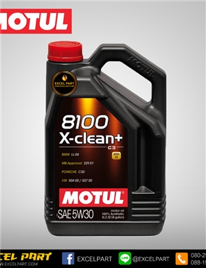 MOTUL 8100 X-clean+ 5W30 ACEA C3 , API SN/CF 5ลิตร