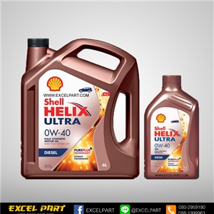 SHELL HELIX ULTRA DIESEL 0W-40 6 ลิตร แถม1 ลิตร