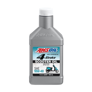 AMSOIL สูตร 4 จังหวะ 10W-40 เป็นรุ่นที่เหมาะกับรถสกูตเตอร์ 